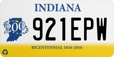 IN license plate 921EPW