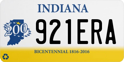 IN license plate 921ERA