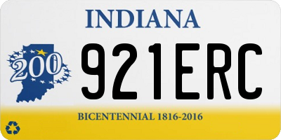 IN license plate 921ERC