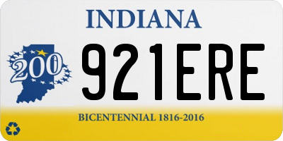 IN license plate 921ERE