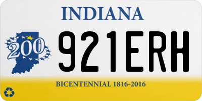 IN license plate 921ERH