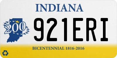 IN license plate 921ERI