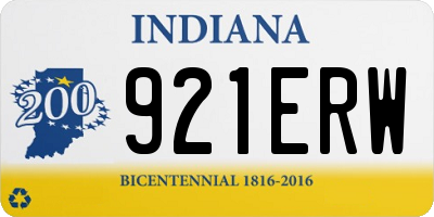 IN license plate 921ERW