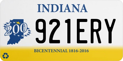 IN license plate 921ERY