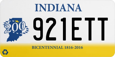 IN license plate 921ETT