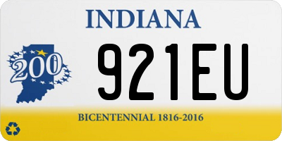 IN license plate 921EU