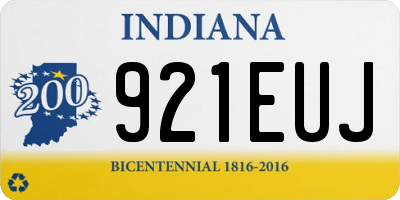 IN license plate 921EUJ