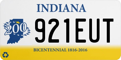 IN license plate 921EUT