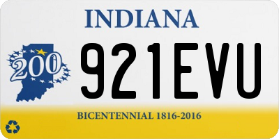 IN license plate 921EVU
