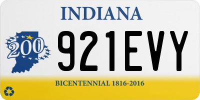 IN license plate 921EVY
