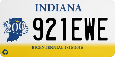 IN license plate 921EWE