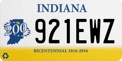 IN license plate 921EWZ