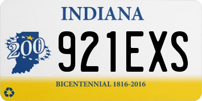 IN license plate 921EXS