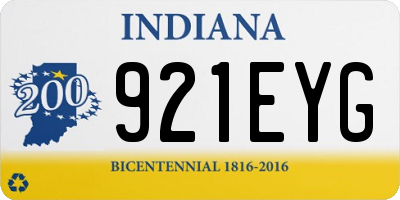 IN license plate 921EYG