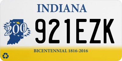 IN license plate 921EZK