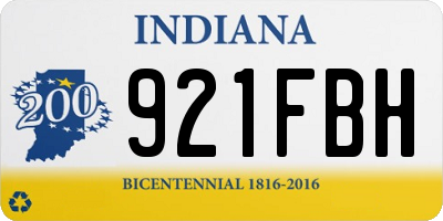 IN license plate 921FBH