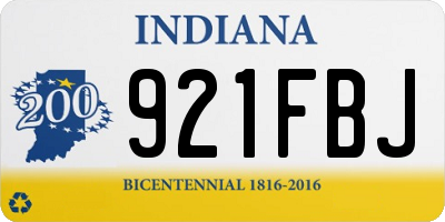 IN license plate 921FBJ