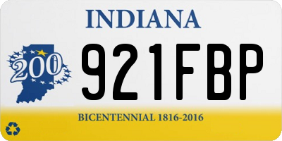 IN license plate 921FBP