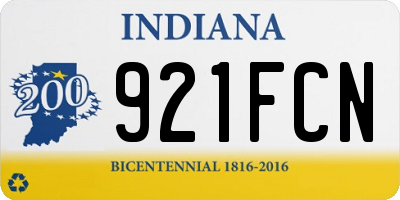 IN license plate 921FCN