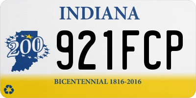 IN license plate 921FCP