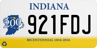 IN license plate 921FDJ