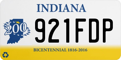 IN license plate 921FDP