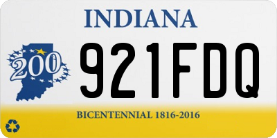 IN license plate 921FDQ