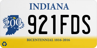 IN license plate 921FDS