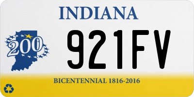 IN license plate 921FV