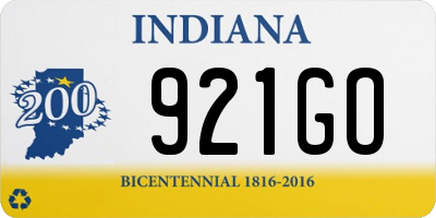 IN license plate 921GO