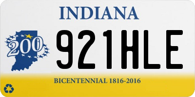IN license plate 921HLE