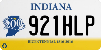 IN license plate 921HLP