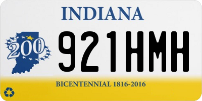IN license plate 921HMH
