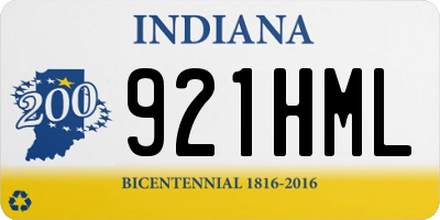 IN license plate 921HML