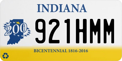 IN license plate 921HMM