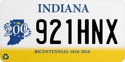 IN license plate 921HNX
