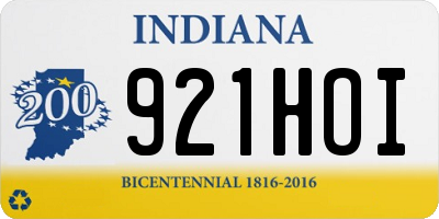 IN license plate 921HOI