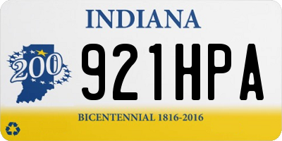IN license plate 921HPA