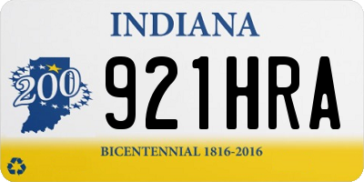 IN license plate 921HRA
