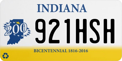 IN license plate 921HSH