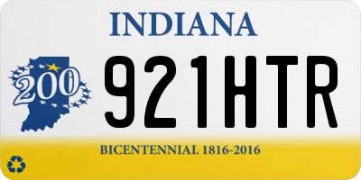 IN license plate 921HTR