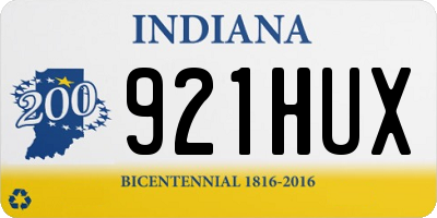 IN license plate 921HUX
