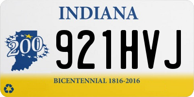 IN license plate 921HVJ