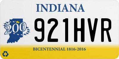 IN license plate 921HVR