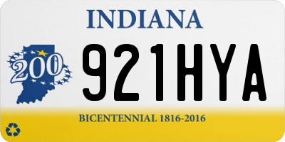 IN license plate 921HYA