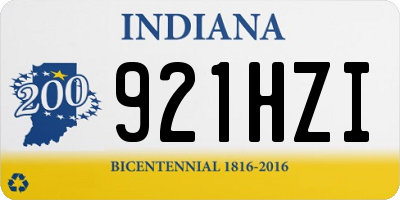 IN license plate 921HZI