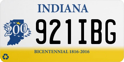 IN license plate 921IBG