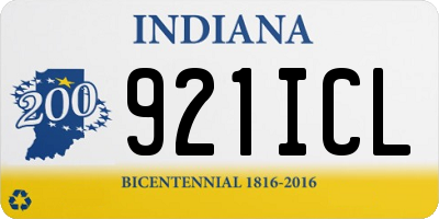 IN license plate 921ICL
