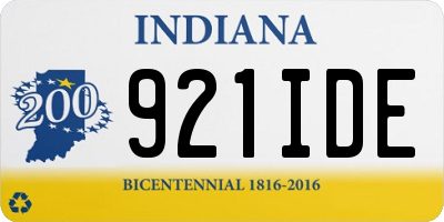 IN license plate 921IDE