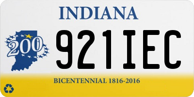 IN license plate 921IEC